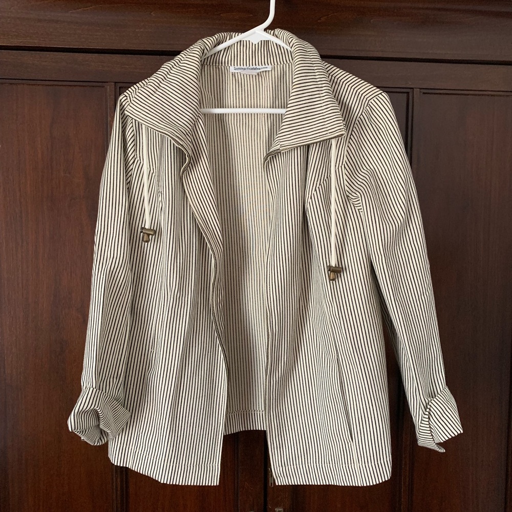 Vintage striped canvas jacket